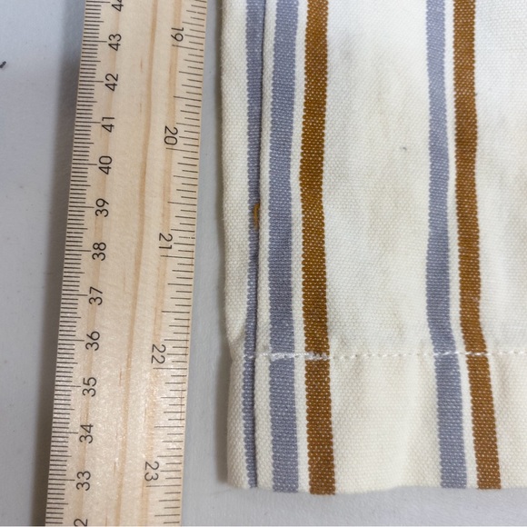 Madewell Striped Sleeveless Jumpsuit Size Large Tie Waist V-Neck Wide Leg - Picture 9 of 9